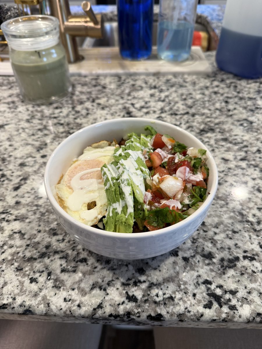 Breakfast burrito bowl